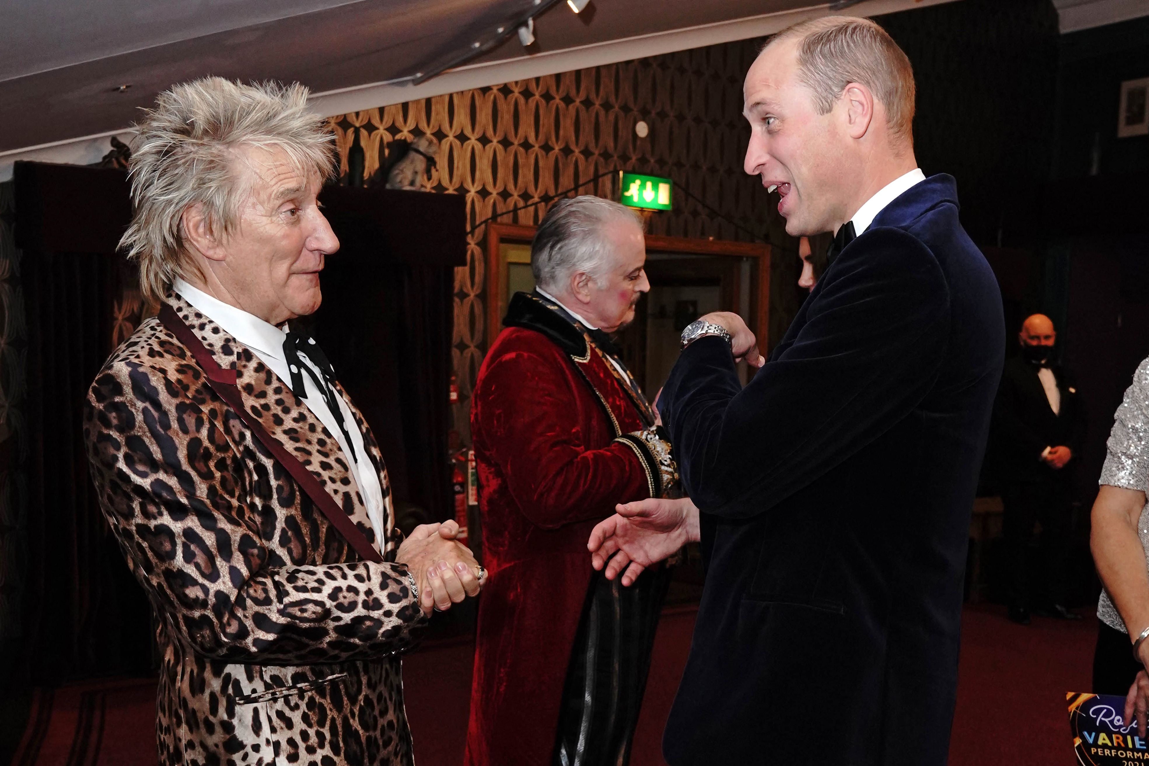 Prince William and Rod Stewart Had a Royal Outfit Battle